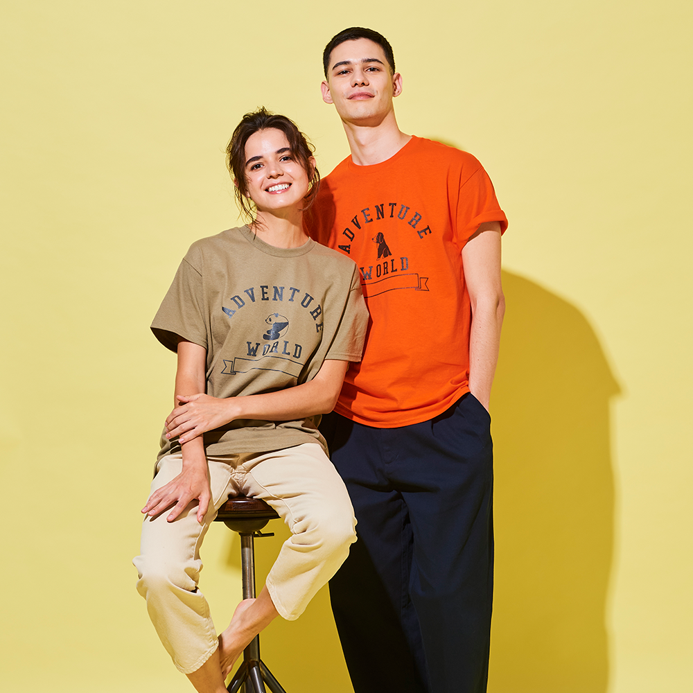 アドベンチャーワールド公式Y&O プリントTシャツ(S White(パンダ