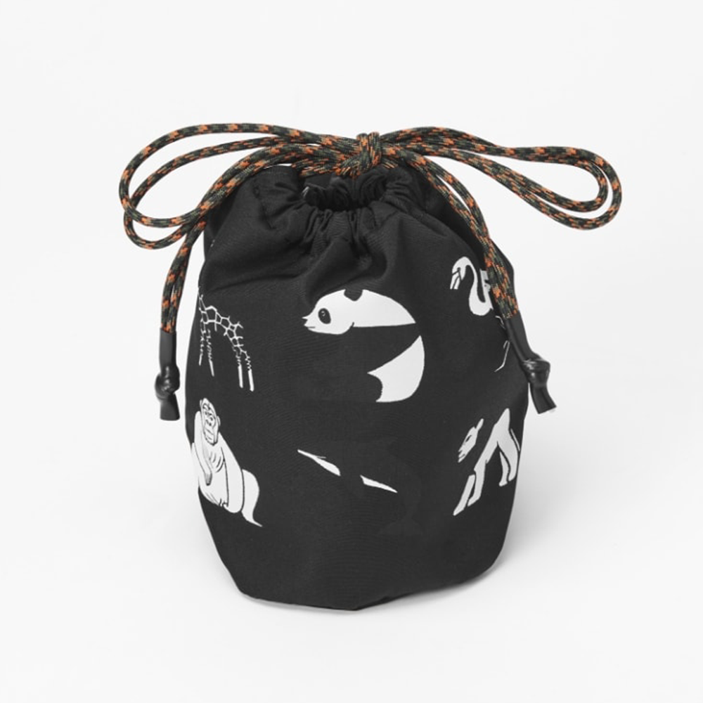 アドベンチャーワールド公式OUTDOOR PRODUCTS 巾着バッグ(Black ...