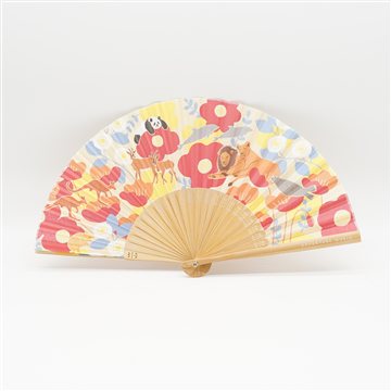 扇子　花柄