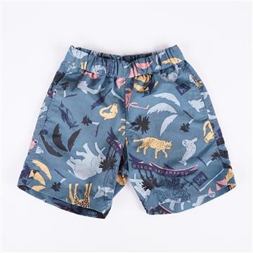 HELLY HANSEN　キッズアロハショーツ グリーン