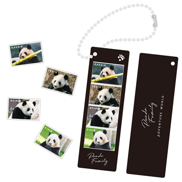 PANDA JOURNEY～しあわせの足あと～　フォトグレイキーホルダー