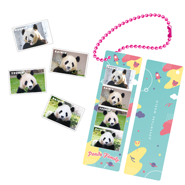 Panda Journey～しあわせの足あと～　フォトグレイキーホルダーvol.3