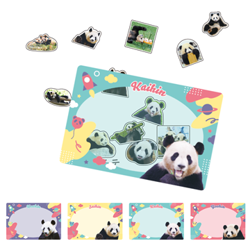 Panda Journey～しあわせの足あと～　ケース入りフレークシール