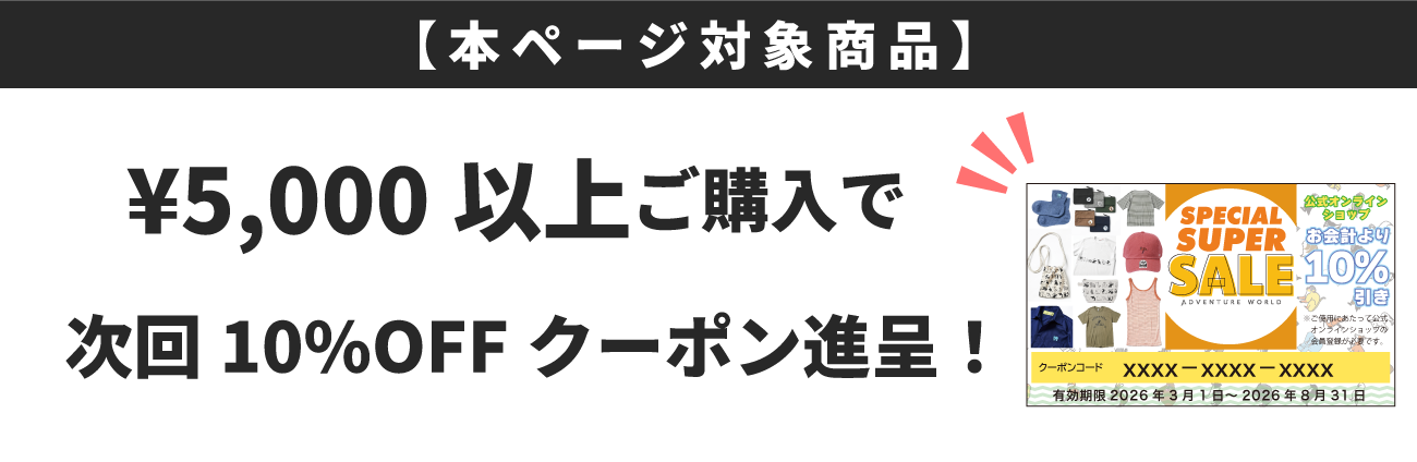 10,000円以上購入で10offクーポン